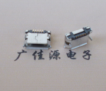 上海Micro USB卷口 B型(无柱）插板脚间距6.4普通端子