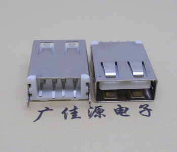 上海USB AF立式 直插 加长款17.5MM 大电流3A插座