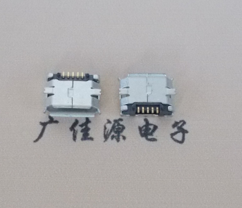 上海MICRO USB 5Pin母座 贴板封装接口 卷边镀雾锡