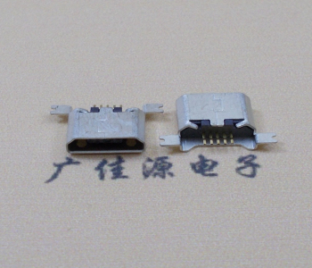 上海MK USB B Type 沉板0.9母座后两脚SMT口不卷边