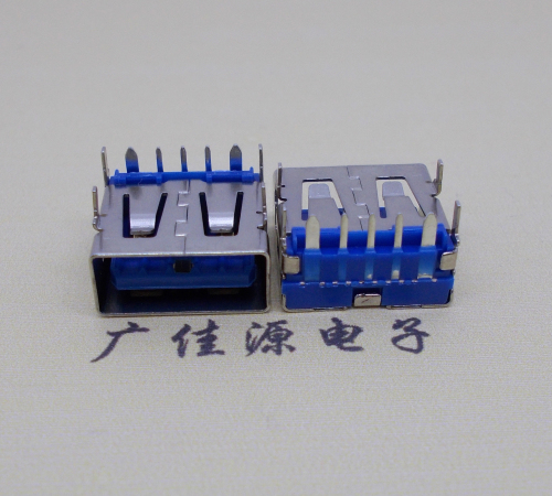 上海 USB5安大电流母座 OPPO蓝色胶芯,快速充电接口