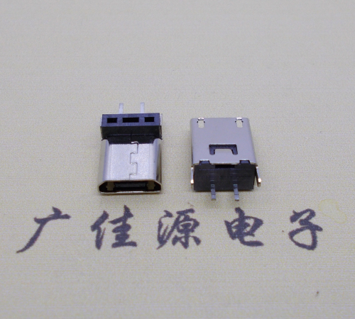 上海micro 2p直插母座无卷边180度铆合式H=9.3、10.0、10.5、11.5mm
