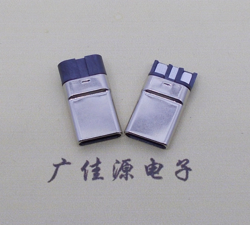 上海焊线式 type c11p拉伸公头连接器总体长15.9mm
